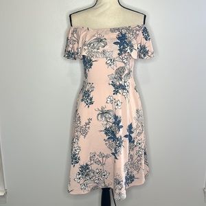NWOT Banana Republic Pink Floral Dress